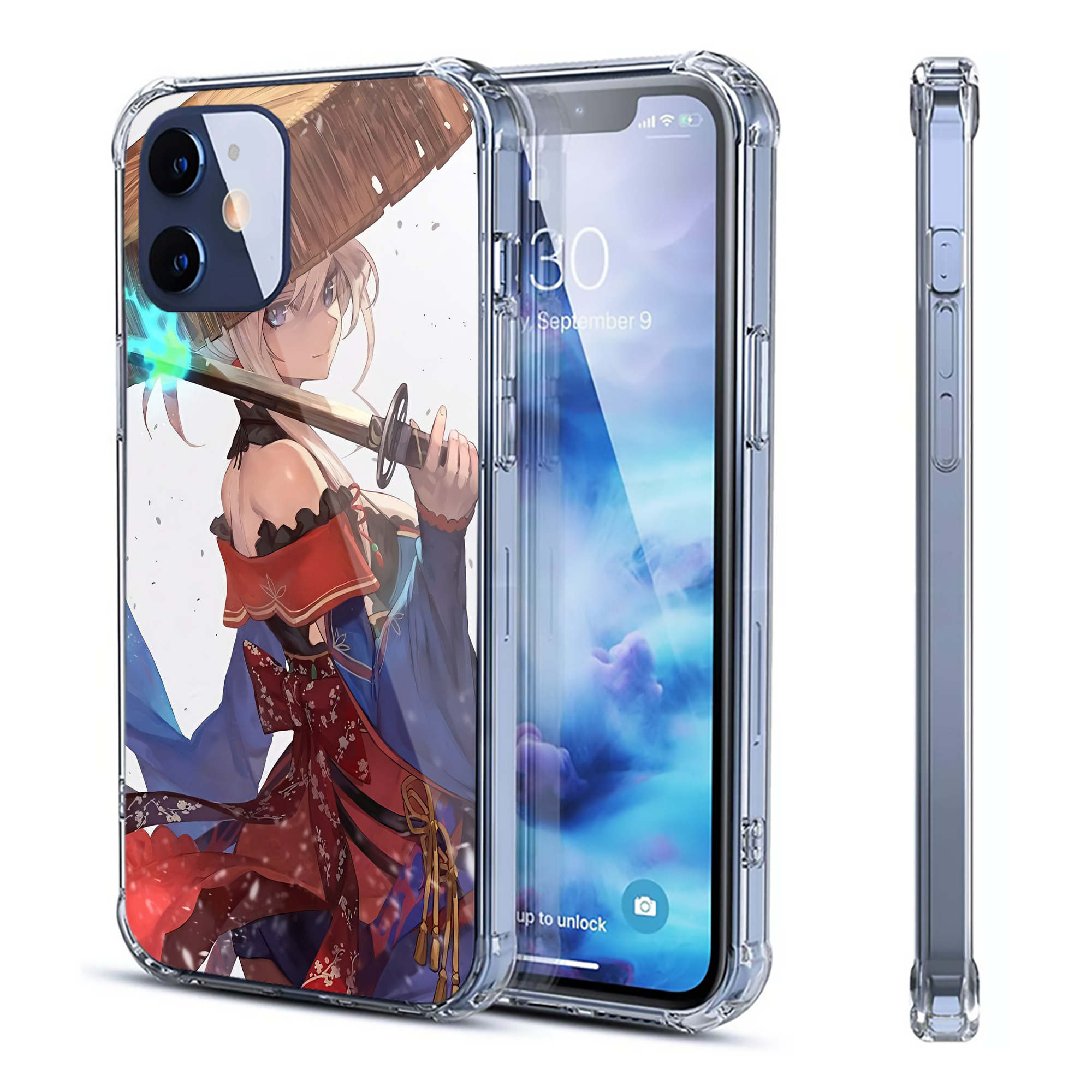 （画像用） 刀剣乱舞 Touken Ranbu 【iPhone 12シリーズ対応】透明スマホケース（クリアソフトケース）